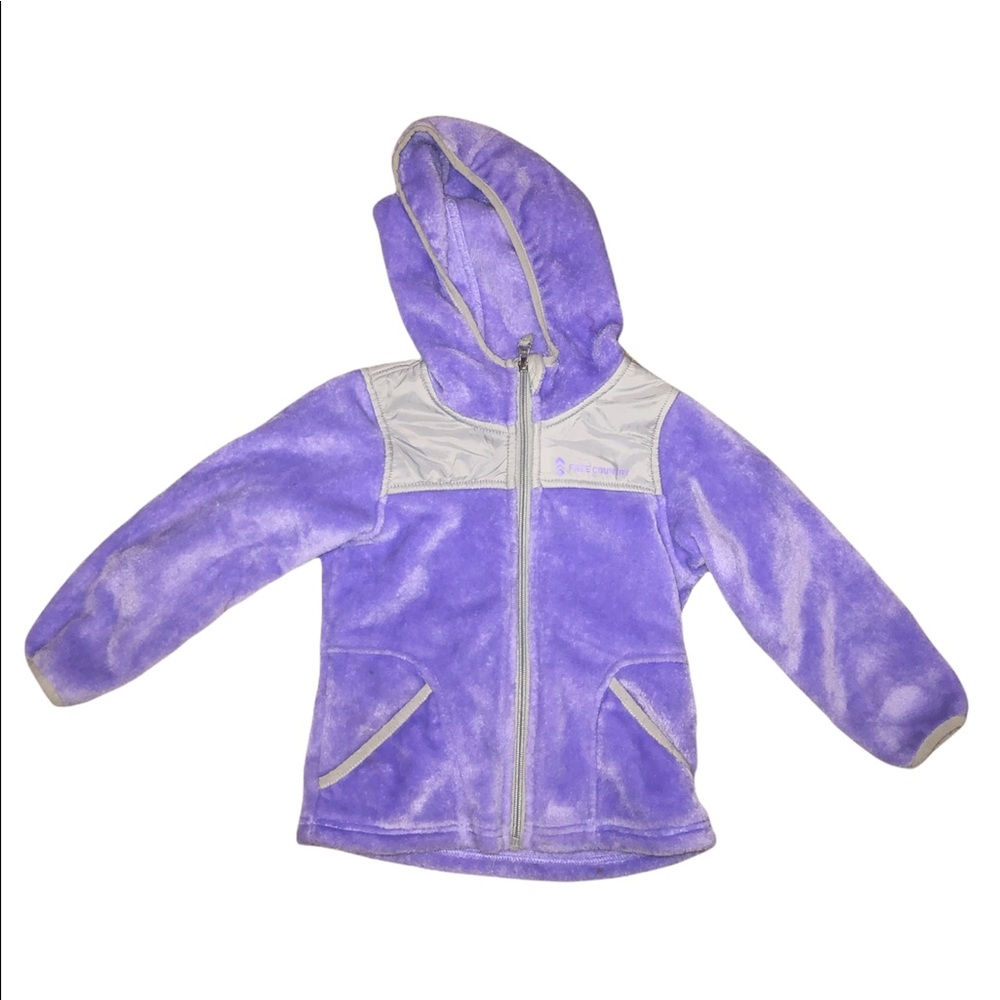 Size 5 free country fleece zip up hoodie